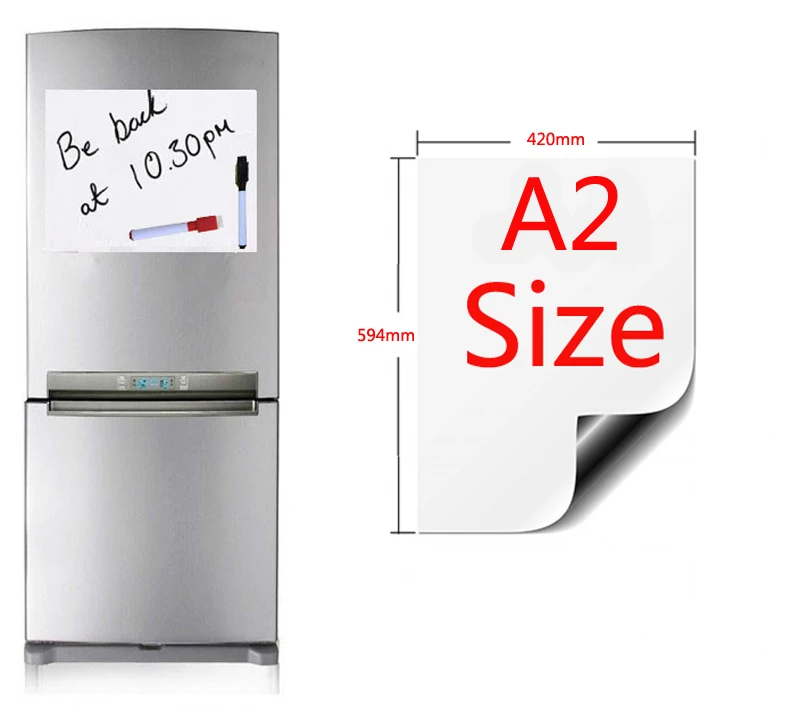 

A2 Size 420x594mm Magnetic Whiteboard Fridge Magnets Presentation Boards Home Kitchen Message Boards Writing Sticker