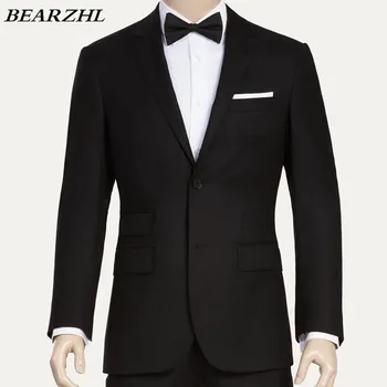 

mens dress suits black groom tuxedo classic suit dinner dress high quality formal wear 2020
