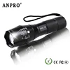 Anpro XML T6 Led Flashlight Q5 Mini Torch Lanterna Tactical Flashlight Zoomable Waterproof Protable Outdoor Camping Bike Light ► Photo 1/6