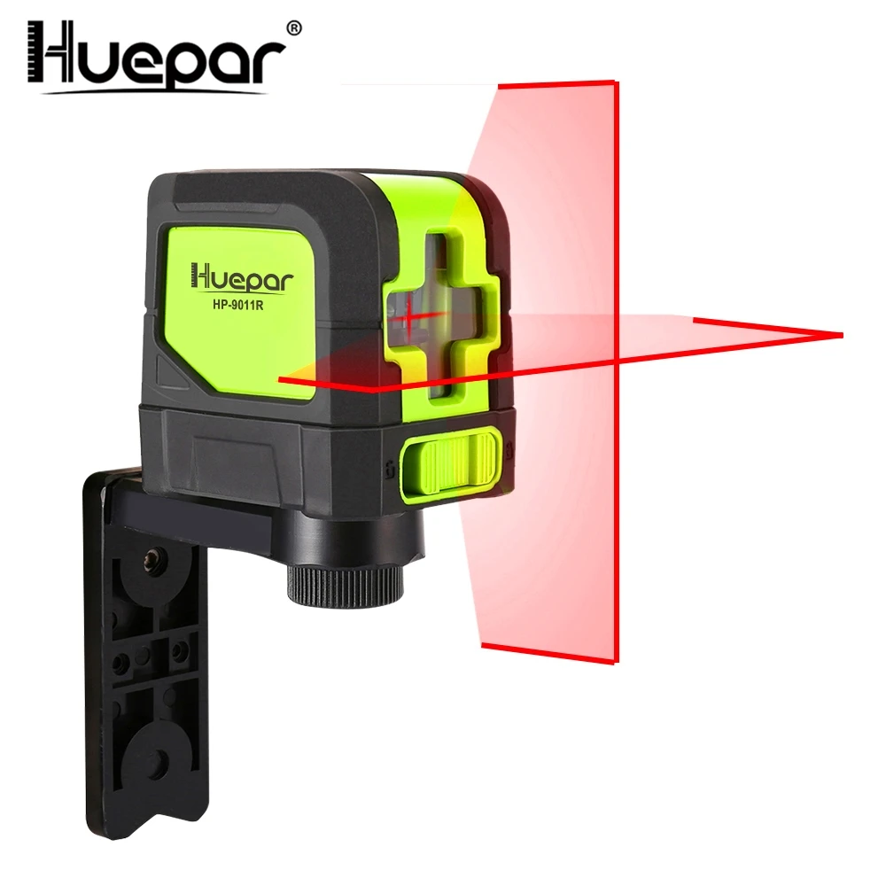 

Huepar 2 Lines Laser Level Self Levelling Green Red Beam Laser Horizontal & Vertical Cross-Line with Magnetic Base