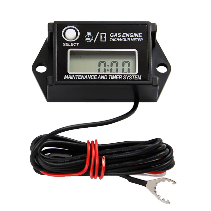 Free Shipping Digital Waterproof Reset Maintenance Minder Tachometer Hour Meter