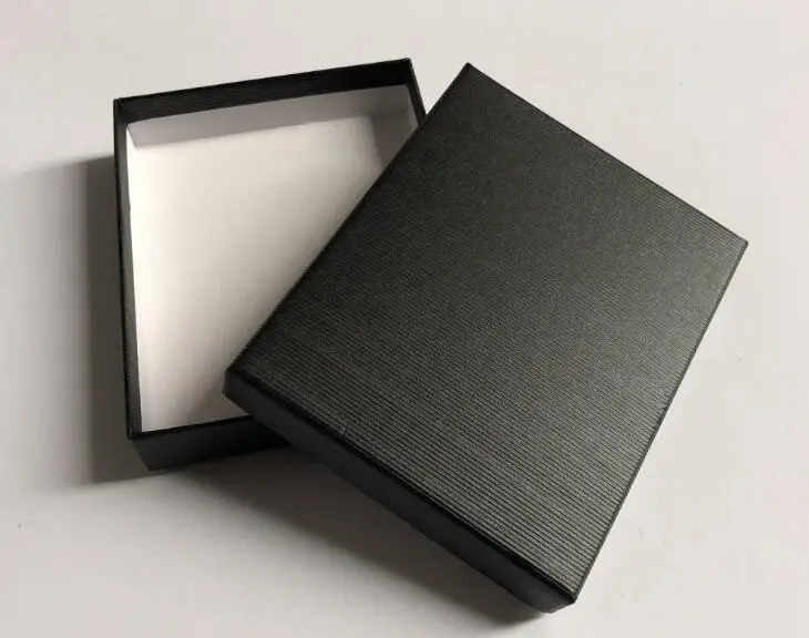 

261pcs/lot Black Wallet/Necktie Box 12.5x10x2.5cm Paper Wallet Packing Boxes Gift Box Jewelry Packaging Carrying Storage Box