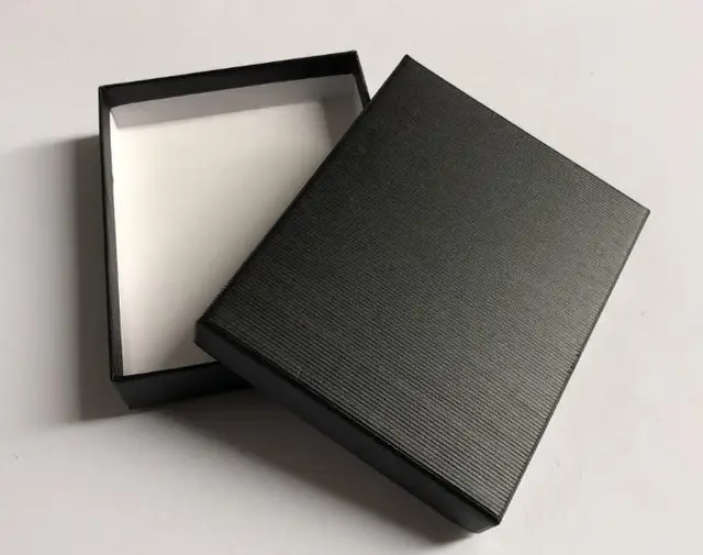 261pcs/lot Black Wallet/Necktie Box 12.5x10x2.5cm Paper Wallet Packing