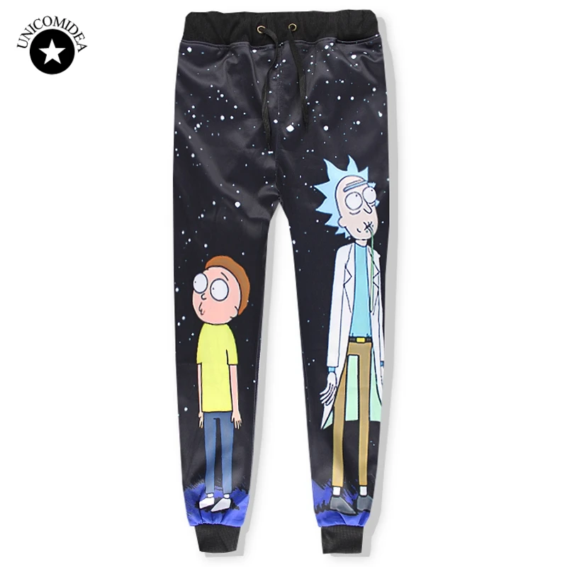 

Harem Pants Rick And Morty Men Pants Elastic Waist Track Pants Trousers Mens Fashion 2018 Joggers Sweatpants Cartoon Pants