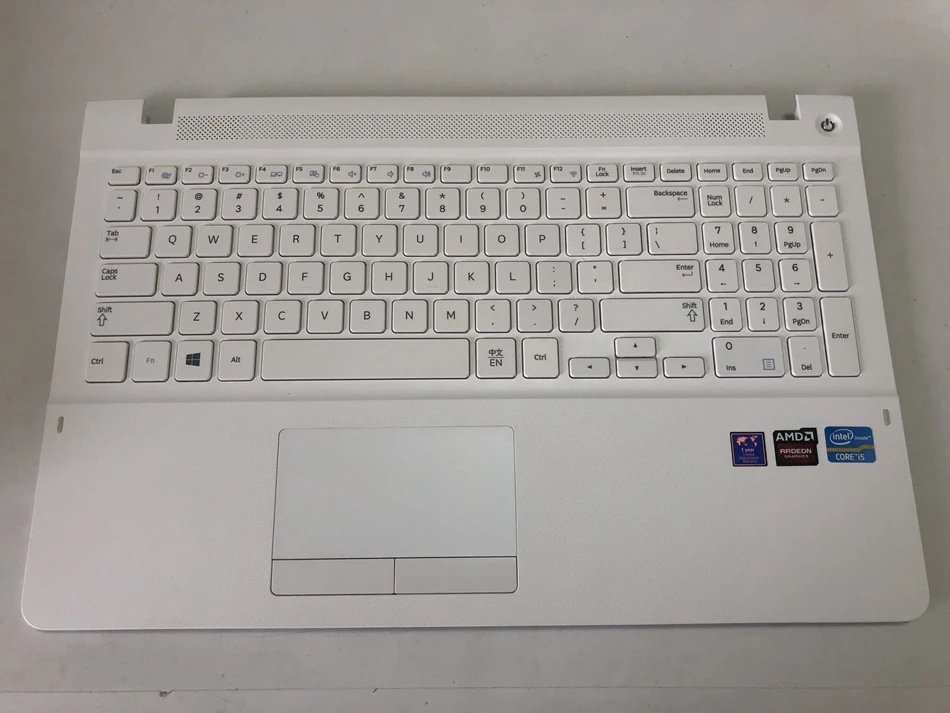 

US Italy Laptop Keyboard With Touchpad Palmrest for Samsung 450R5V 370R5E 450R5E 510R5E 470R5E BA75-04478L White US IT Layout