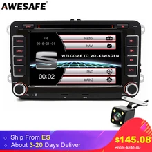 AWESAFE 7″ 2 Din Car DVD Radio Player for Volkswagen VW Golf 6 Touran Passat B7 GPS Bluetooth Autoradio Polo Tiguan