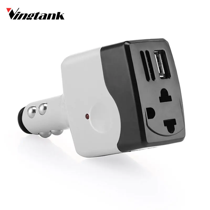 

Vingtank DC 12V to AC 220V Car Power Inverter Converter 6W Car Auto Charger power Adapter With USB for Smartphone Tablet MP3