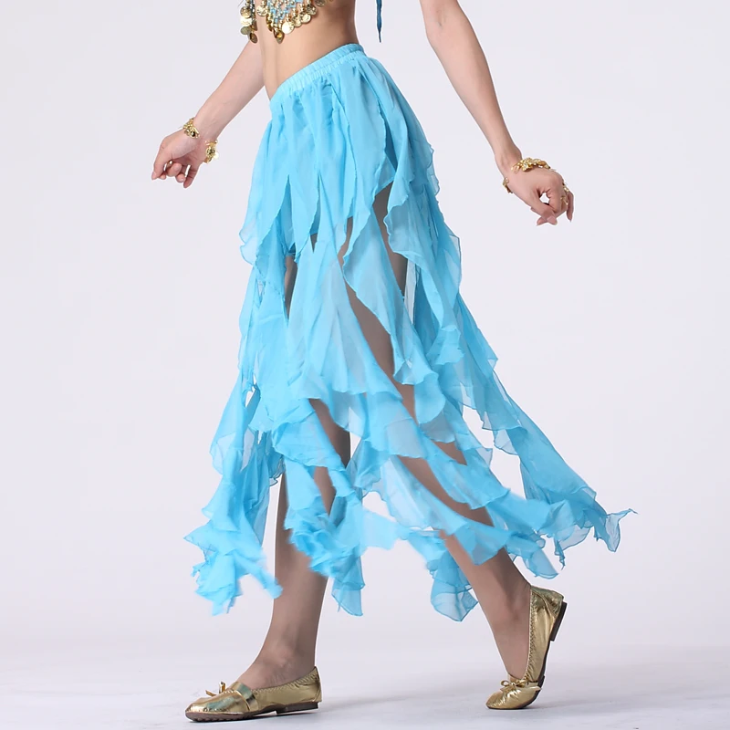 Women's belly dance costume 16 Crimping skirt belly dancing clothes