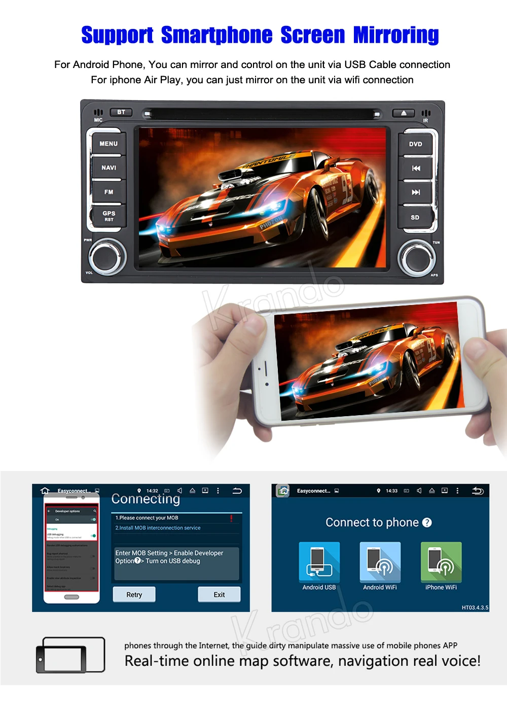 Cheap Krando 6.2" Android 8.0 car gps navigation for toyota RAV4 COROLLA VIOS HILUX Terios Land Cruiser 100 audio dvd player 9