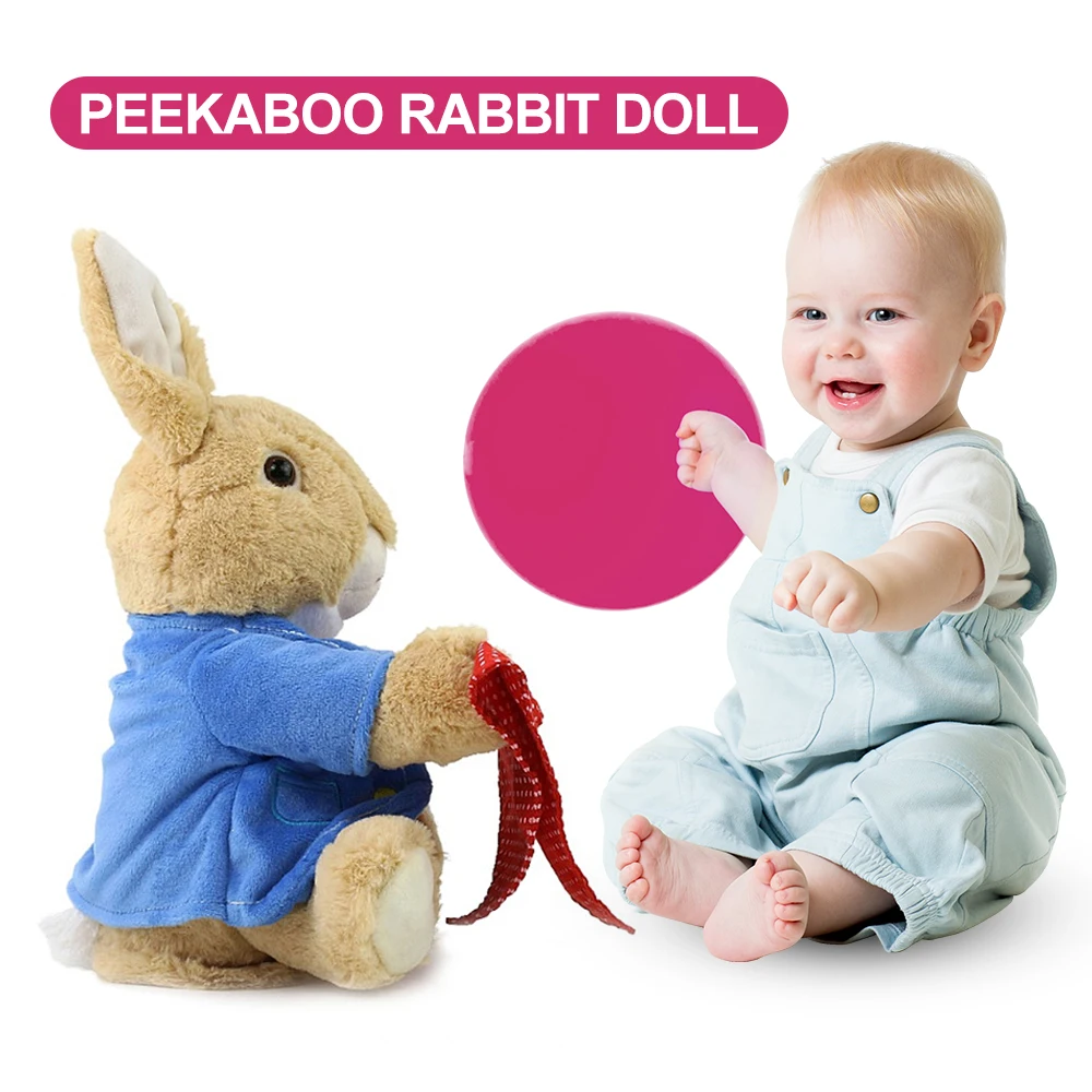 

Cute Peekaboo Rabbit Doll Baby Soft Plush Toys For Children Potter Peter Rabbit Peek-a-Boo Animal Baby Toys For Infants