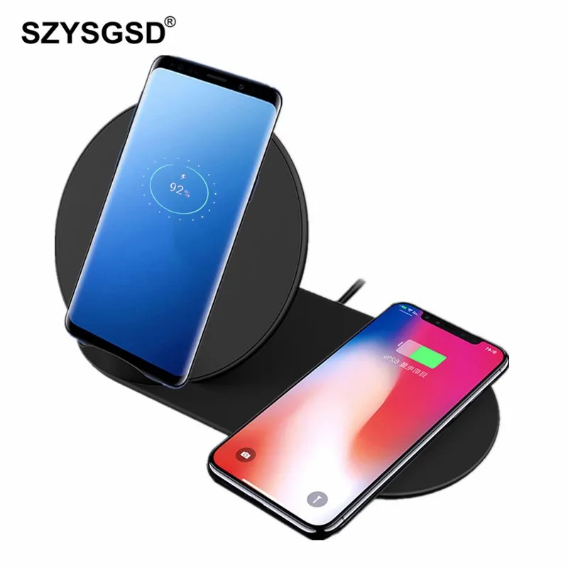 

Fast QI Wireless Charger For Samsung Gear S2 S3 S4 Note 9 Watch Wireless Charger for Apple Watch Watch 1 2 3 Wireless Charger