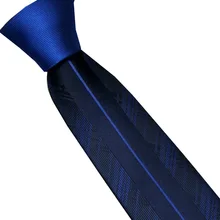 Lammulin Для Мужчин's Галстуки модные Дизайн Королевский синий Узел Контрастность ВМС с Королевский синий в Вертикальную Полоску микрофибры галстук узкий галстук