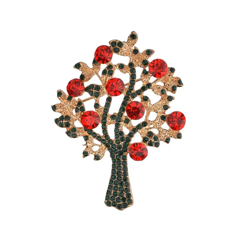 Ajojewel, Рождественские Броши с бантом, рождественские колокольчики, украшения на Рождество, новогодние подарки - Окраска металла: tree