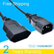 IEC60320 C14 гнездо входа в Европейский VDE 2Pin розетка переходник шнуры питания, C13 обмен на CEE7/16 евро розетка