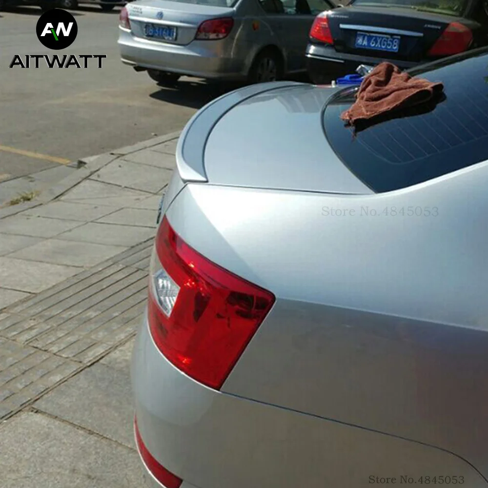 Для Skoda Octavia 2006 до 2017 черный и белый спойлер для стайлинга автомобиля ABS пластик