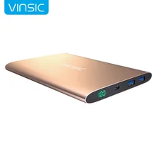 Vinsic Alien P2 20000 mAh Energienbank Dual USB Ladegerät Universal Freies Verschiffen Goldene