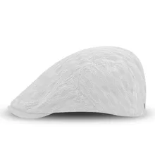 Мужские и wo Мужские дышащие летние береты модные наклейки сетчатая шапка солнцезащитный Повседневный берет унисекс 10 шт./лот