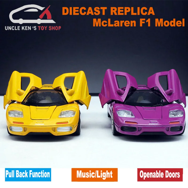 Весы McLaren F1 длиной 15 см литая модель автомобиля игрушки из сплава с