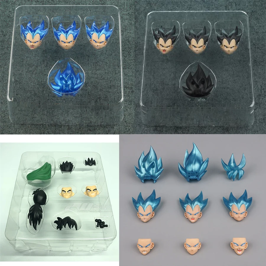

Dragon Ball Demoniacal Fit Suit for SHF Yamcha SSJ Goku Vegeta Tien Shinhan Accessories Headsculpt Replacement Hair Clothes Set