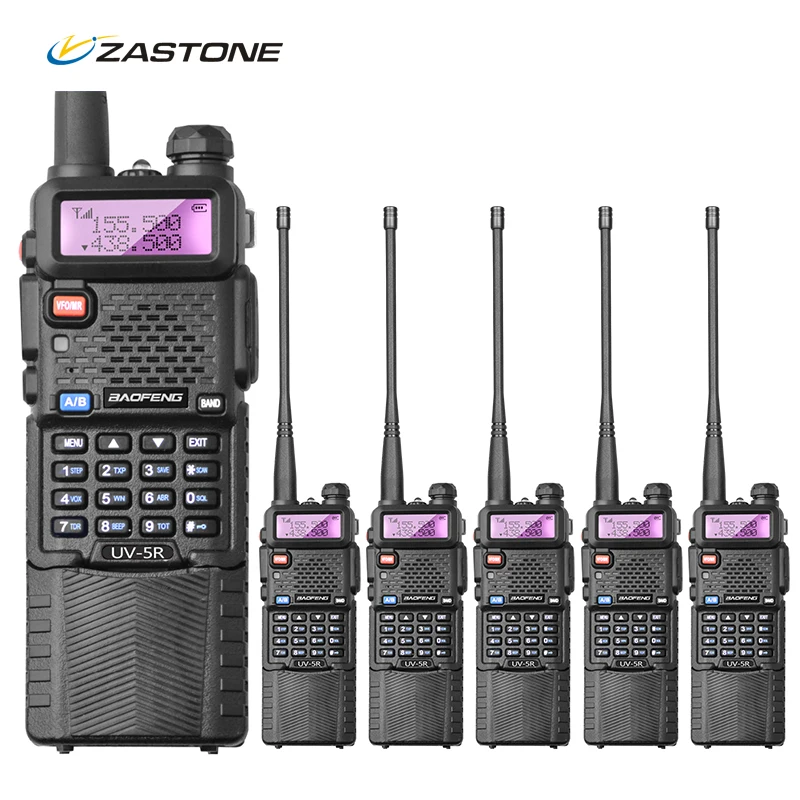 (6 шт.) Оригинальный BaoFeng UV-5R рация CB радиоприемопередатчик VHF/UHF профессиональный
