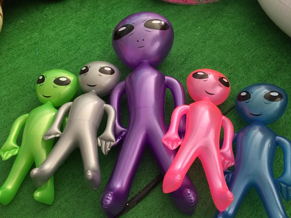 85 см/160 см гигантский инопланетянин зеленый/синий/фиолетовый надувные игрушки для взрослых и детей на Хеллоуин, на Рождество, на день рождения, вечерние реквизиты