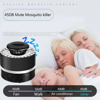 

2018 Mosquito Killer Light 5W USB Smart Optically Controlled Insect Killing Lamp mosquito killer lamp electronica lampada