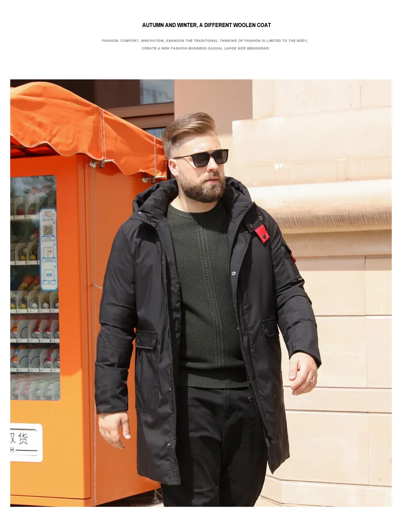 Брендовые зимние куртки размера плюс 10XL 9XL 8XL XL мужские Длинные парки с большими карманами ветрозащитные толстые теплые пальто деловая верхняя одежда