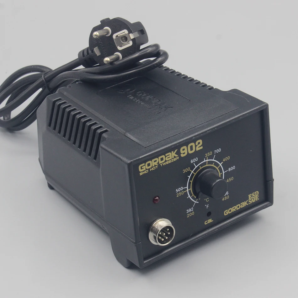 Skup Oryginalna stacja lutownicza GORDAK 902 o stałej temperaturze podwójny żelazny klips podgrzewany elektrycznie klip pincety rozlutownica narzędzia