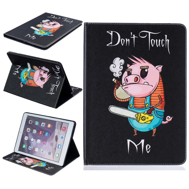 Cute Bear Case PU Leather For Ipad Air 2 Case Butterfly Flower Stand Tablet Cover 9.7 Inch Wallet Fip Case For Apple Ipad 6 Case (83)