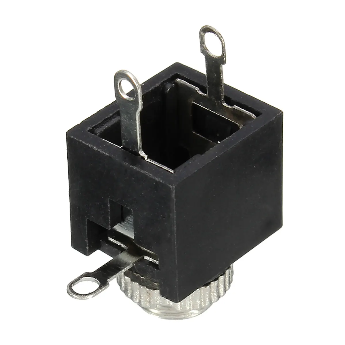 LEORY 5pcs PCB Panel Mount 3.5mm Female Earphone Jack Socket Connector Black 1.3*0.9cm