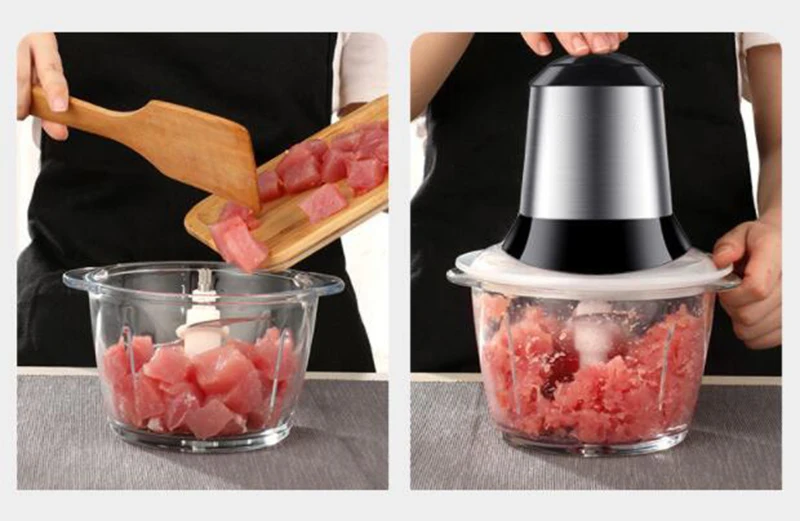 Multifunctional Kitchen Food Processor Chopper Home Electric Meat Cutter Mincer Instead Of Manual Meat Grinder D302