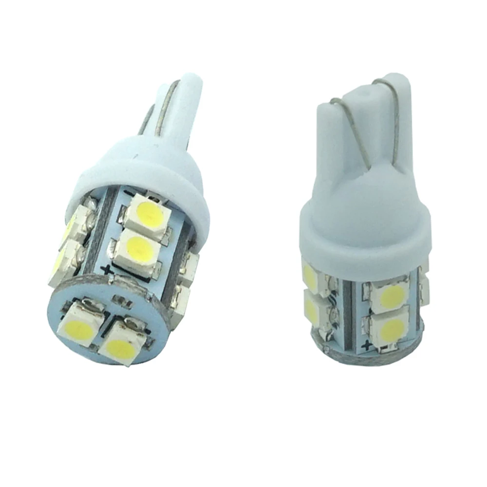 

1 piece / 4 pieces Car LED Light T10 W5W 168 194 1210 3528 10 SMD Auto Interior Signal Lamp Tail Wedge Bulb 12V DC 6000K White