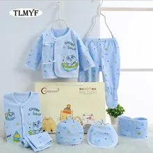 7 шт./компл.) комплект одежды для новорожденных от 0 до 3 месяцев, брендовая одежда для маленьких мальчиков и девочек нижнее белье из хлопка с героями мультфильмов, NT037