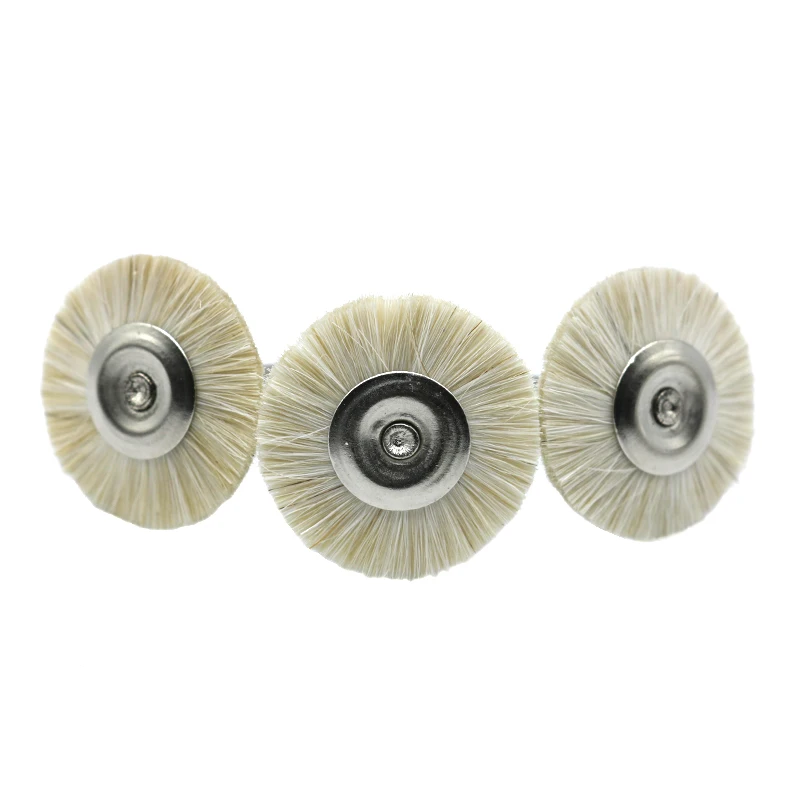 

20Pcs 3mm Shank 25mm Dia Polishing Wheel Wool Brushes Set Mandrel Rotary Tool for Dremel