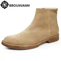 Britischen stil männer Reiten stiefel hohe schuhe für männlich männlich leder stiefel mode retro Chelsea zu helfen Britischen retro männer schuhe