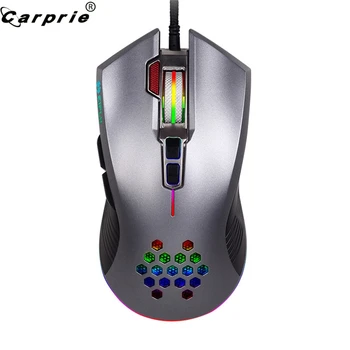 

CARPRIE Wired Gaming Mouse USB 4800DPI 8 Buttons 10 RGB LED Backlight Mice for PC Laptop Computer Games 90703