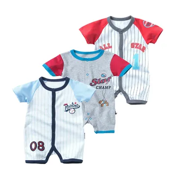 

Summer Sport Style Baby Boy Clothes Rompers Newborn Cotton Jumpsuit For Babies Suit Number Cute Boys Romper , Baby Boy Clothing