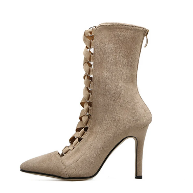 Hasta Negro Mujeres Altos Sandalias rosado Hueco Mujer Rosa Tacones Cm Bombas Extremo 12 Moda Scarpins Verano 2018 leather Señora Encaje Boda Zapatos HqwgTH