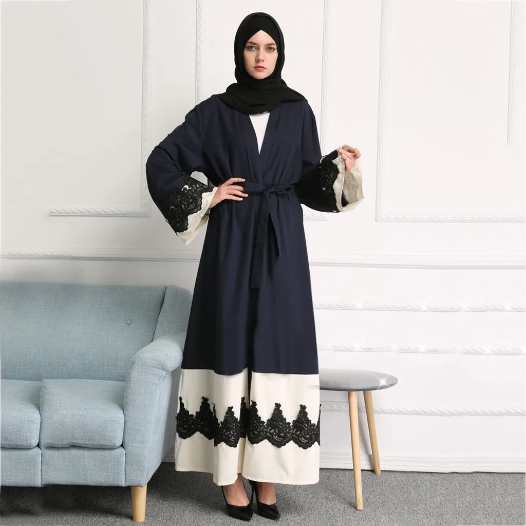 CHAMSGEND платье Летнее женское длинное платье макси платья ажурные embroi Robe Open кардиган «абайя» мусульманский Дубай халат платье G0503#10