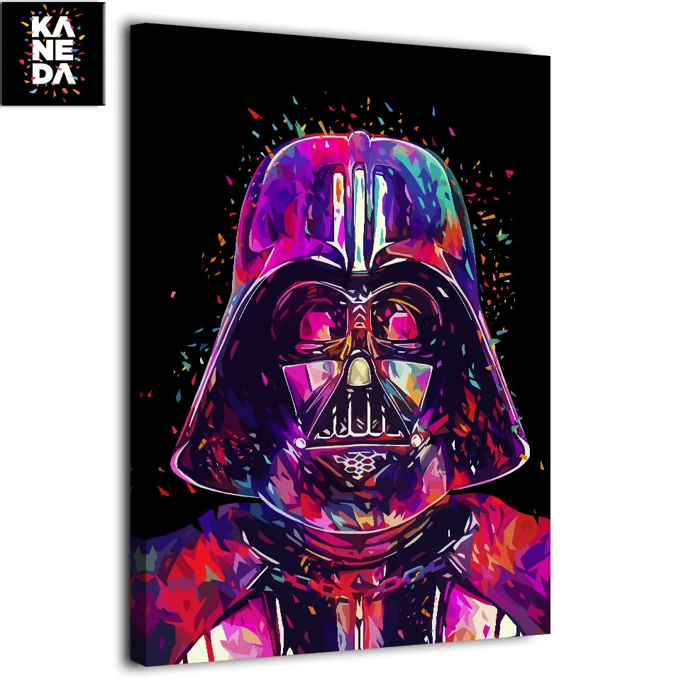 

1 piece HD printed canvas art painting Star War helmet darth vader picture by KANEDA Alessandro Pautasso movie poster F1907