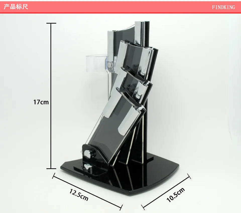 3 ''4'' 5 ''6'' ножи блок с Овощечистка Кухонный керамический нож стенд черный акриловый многофункциональный держатель для кухонных ножей