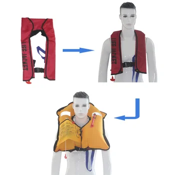 

Adult Swiming Fishing Life Vest Survival Jacket Manual Inflatable Life Jacket Swimwear