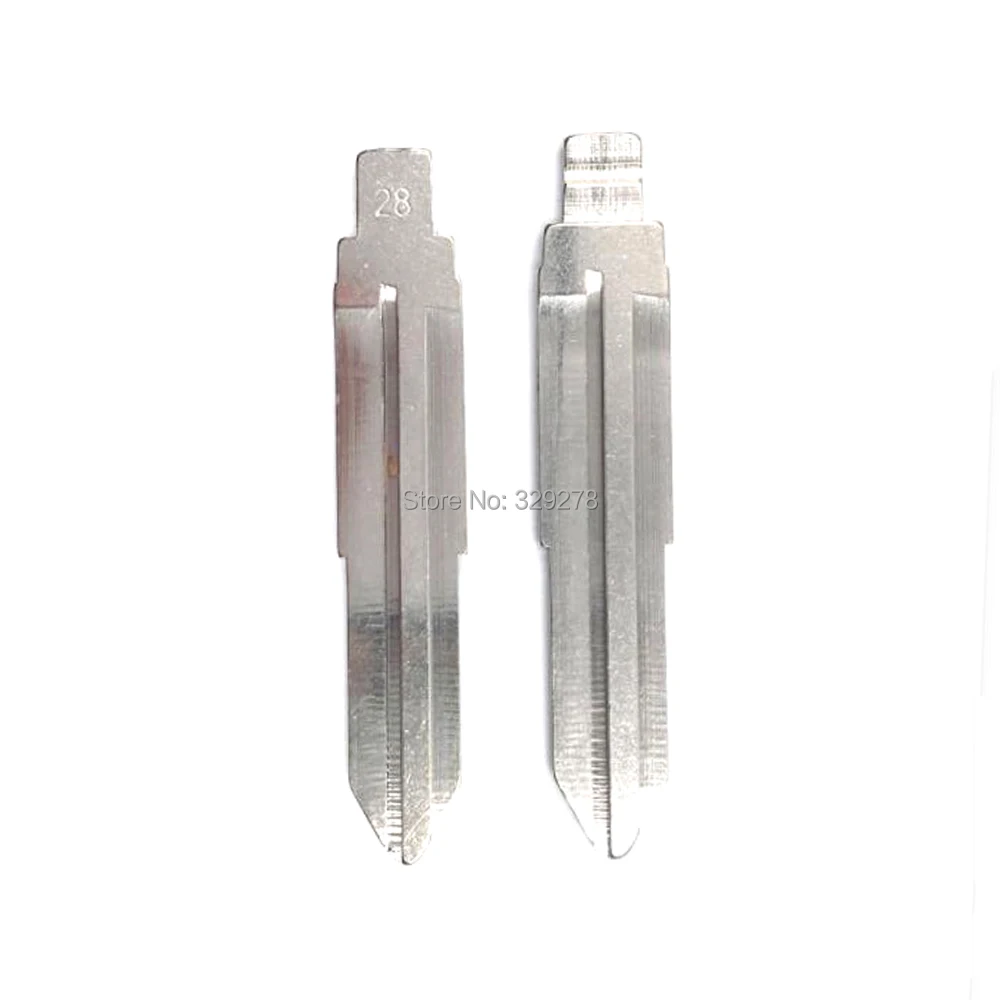 

10pcs/lot Metal Blank Uncut Flip KD Remote Key Blade Type #28 for Kia Key Blade NO. 28