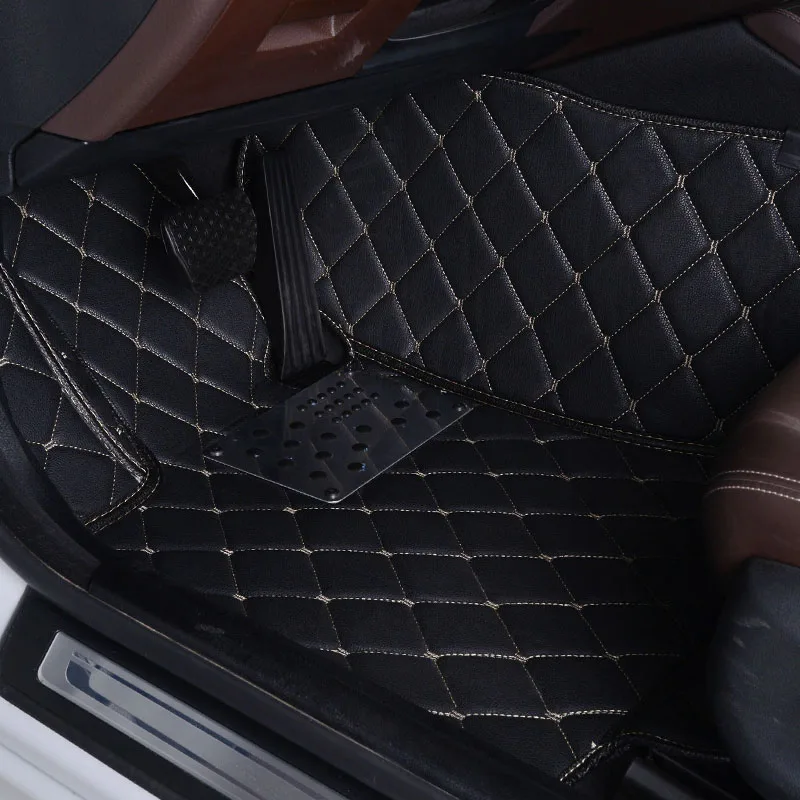 wholy surrounded car floor mats for Tesla -MODEL S special leather xpe car detachable slip protection five seats