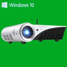 Win10 System DLP Projector Smart Beamer Bussiness Use 3D Projector Office With Dual Bluetooth Mini projector