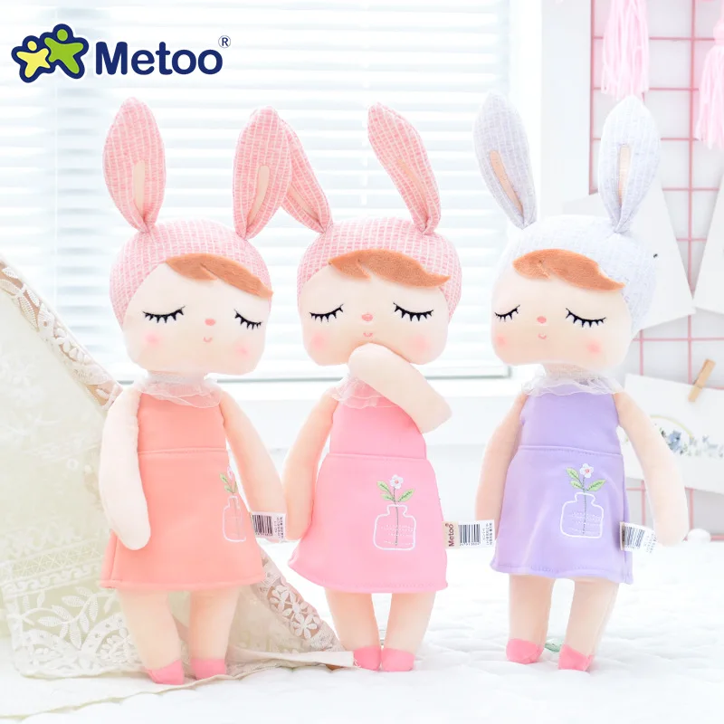 

33CM Toys For Girls Metoo Plush Rabbit Bunny Soft Angela Reborn Babies Kawaii Dolls For Kids Children Christmas Birthday Gifts