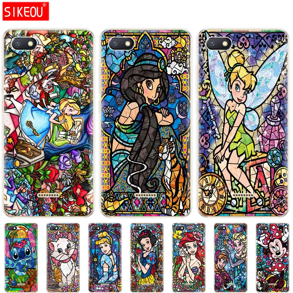 

Case For Xiaomi Redmi 6a Case Soft tpu Back Cover Phone Cases Redmi 6 A bumper Hongmi 6a mouse princess prince fairy tale