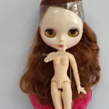 Коричневая кукла для волос на шарнирах, Blyth doll