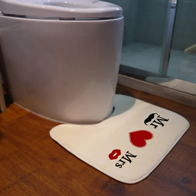 Us 1352 Gratis Pengiriman Baru Desain Gaya Korea Selatan Mr Cinta Ibu Rumah Tangga Kamar Mandi Karpet Toilet Pad Kaki Tikar 4050 Cm Daerah Toilet
