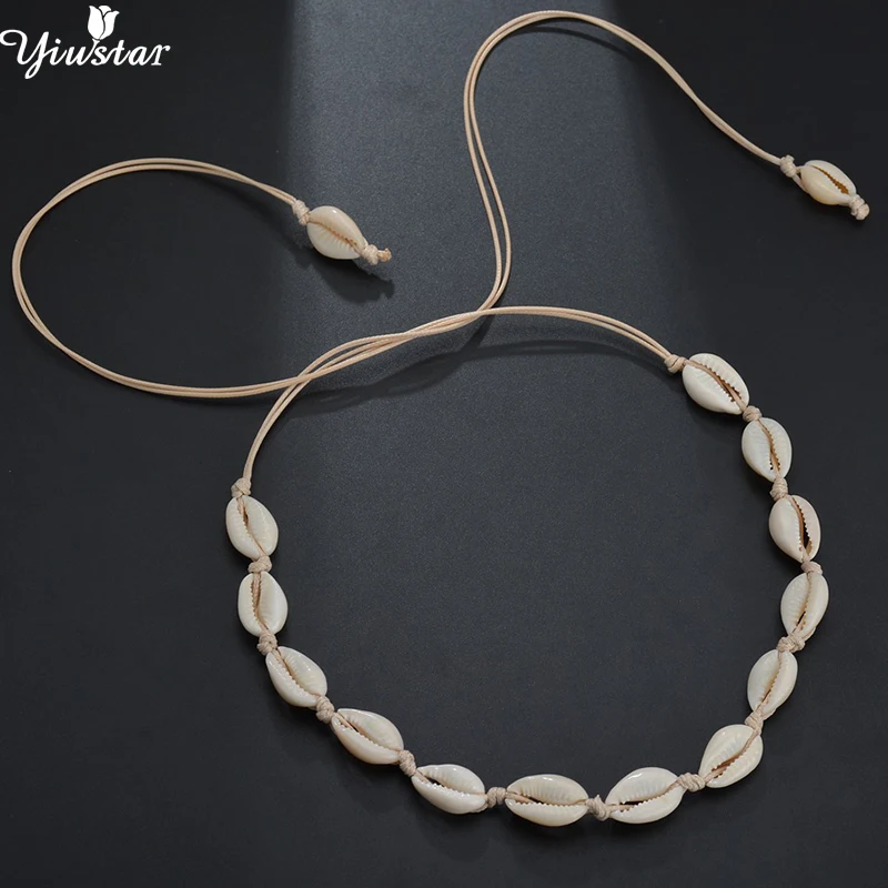 Yiustar جديد أزياء الشاطئ شرابة المختنق قلادة المرأة المحيط صدف حبل سلسلة القلائد طوق بوهو نمط الصيف قذيفة الهدايا Yiustar جديد أزياء الشاطئ شرابة المختنق قلادة المرأة المحيط صدف حبل سلسلة القلائد طوق بوهو نمط الصيف قذيفة الهدايا